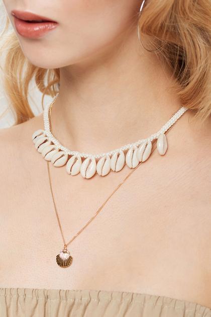 Cowrey Necklace-ivory