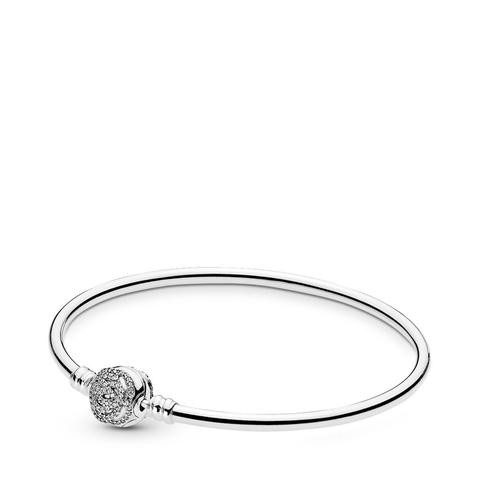 Pandora Disney, Moments Beauty & The Beast Bangle - Sterling Silver