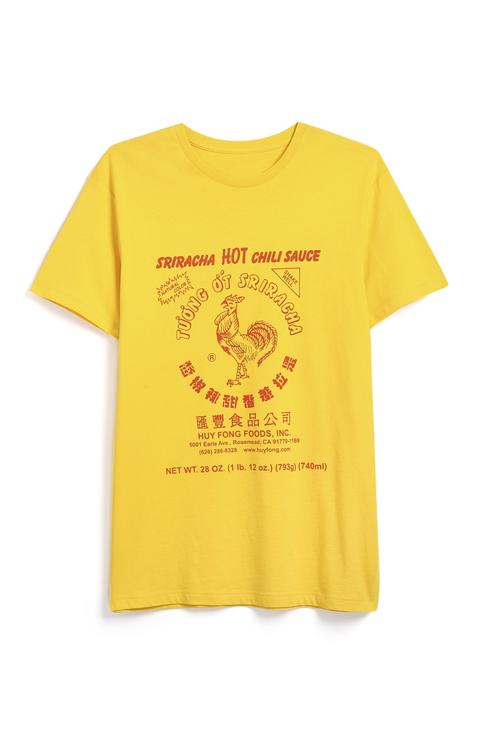 suéter Frustración Concesión Camiseta Amarilla Con Diseño De Sriracha de Primark en 21 Buttons