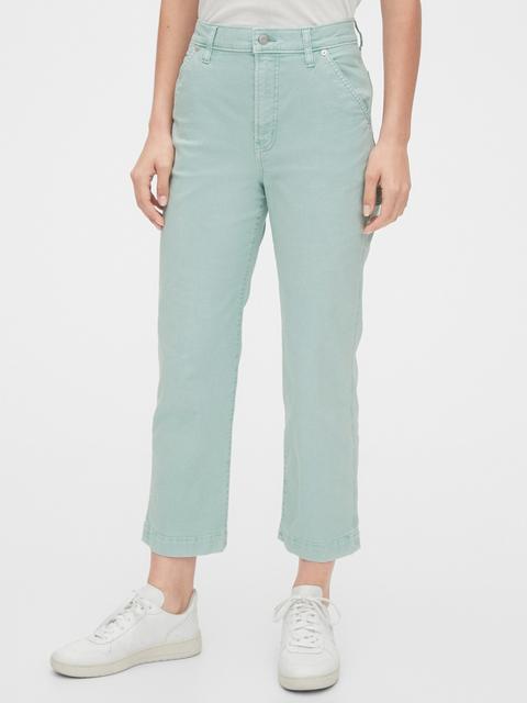 high rise carpenter pants gap