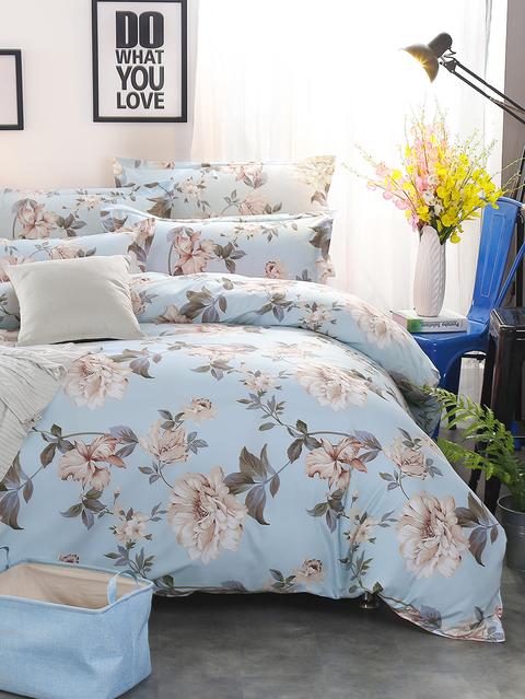 Textiles De Dormitorio De 4 Piezas Florales Para La Cama 2,0m