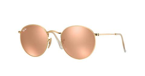 Ray-ban Round Flash Lenses Oro , Rb3447