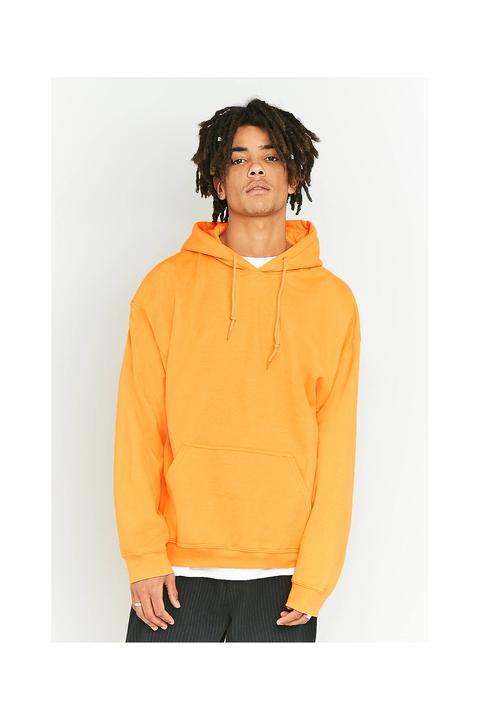 Uo Yellow Oversized Hoodie - Mens L