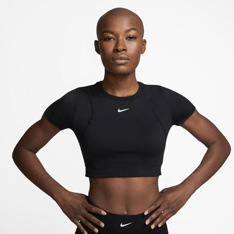 Nike Pro Aeroadapt Camiseta Corta - Mujer - Negro