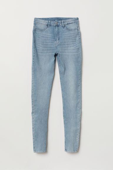 H & M - Super Skinny High Jeans - Blu