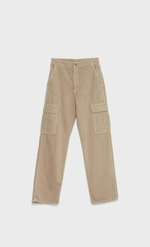 Straight Fit Cargo Trousers