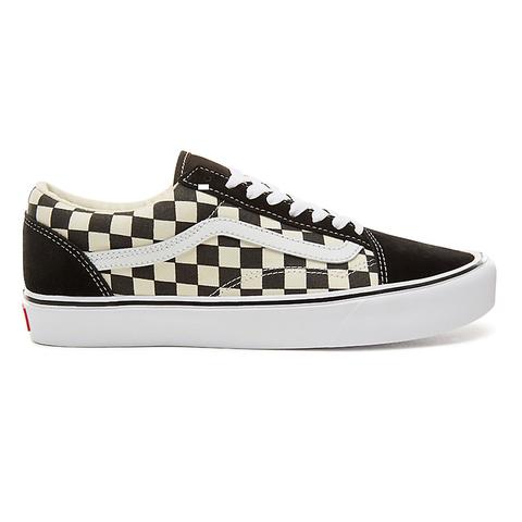 Vans Checkerboard Old Skool Lite Shoes (black-white) Men Checkerboard