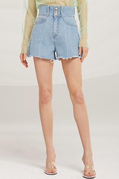 Clara High Waist Denim Shorts