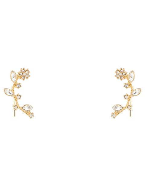 Flower Ear Crawler Earrings