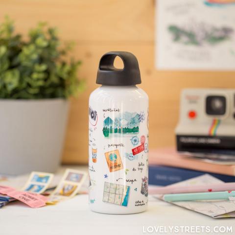 Botella De Aluminio Lovely Streets - Aventuras