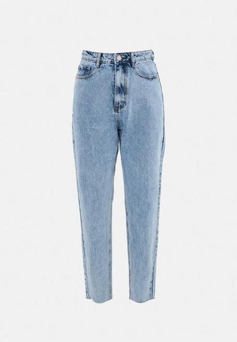 Blue Highwaisted Mom Jeans, Blue