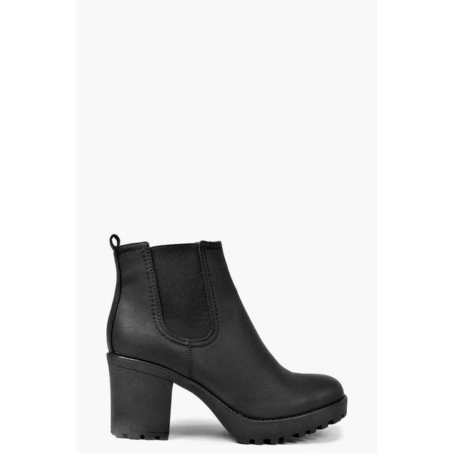 black heeled chelsea boots womens