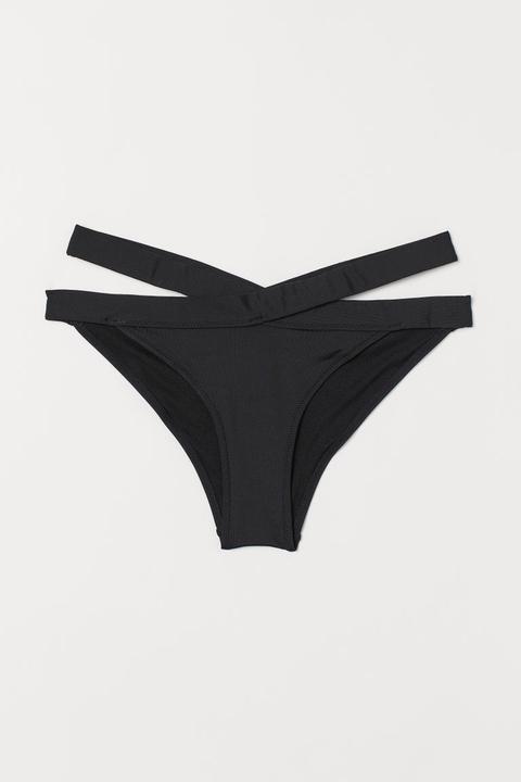 H & M - Slip Bikini Sgambati - Nero