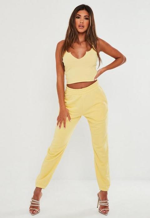 Yellow Basic Joggers, Yellow