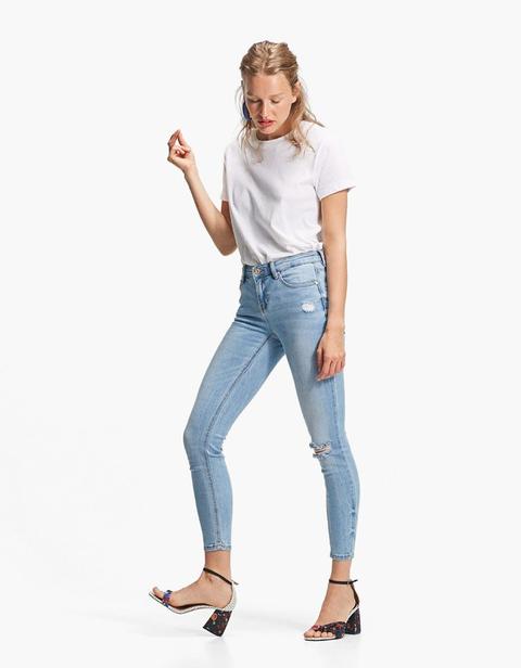 Skinny Denim Basic Azzurro Lavato