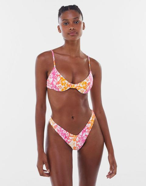 Braguita Bikini Flores Bicolor