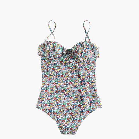 Underwire One Piece Swimsuit In Liberty Favorite Flowers From J Crew On 21 Buttons Underwire One Piece Swimsuit In Liberty Favorite Flowers From J Crew On 21 Buttons