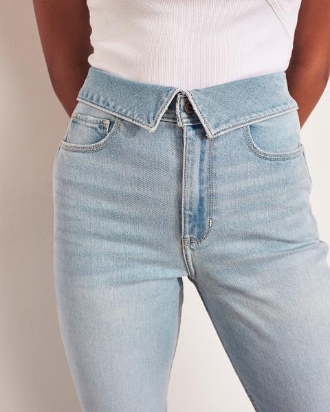 vintage stretch high rise mom jeans hollister