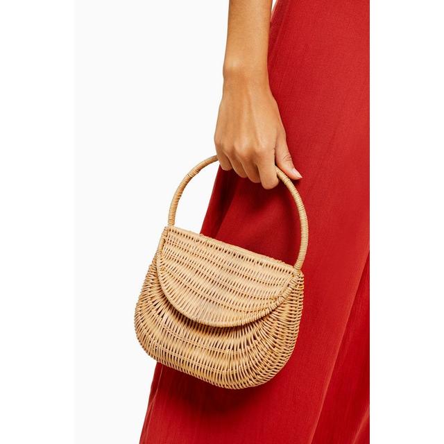 topshop wicker bag