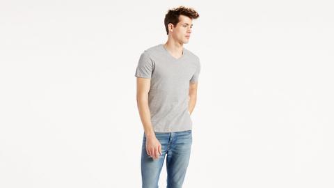 Slim Fit V-neck Tees 2 Pack