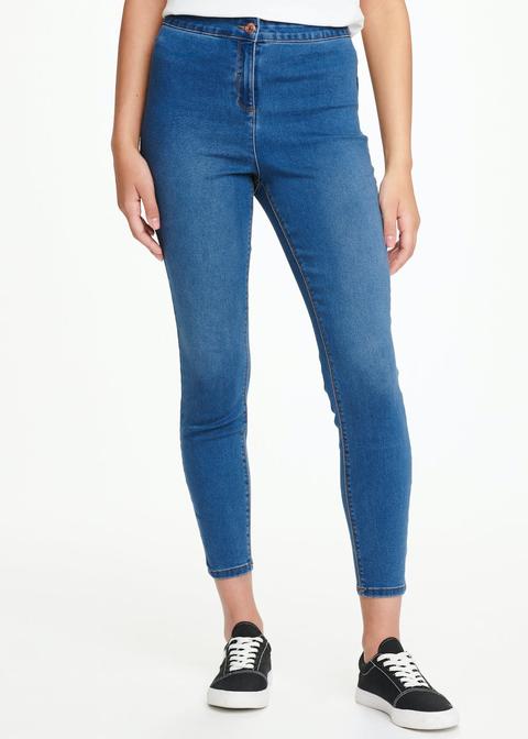 Jessie Mid Wash High Waisted Jeans