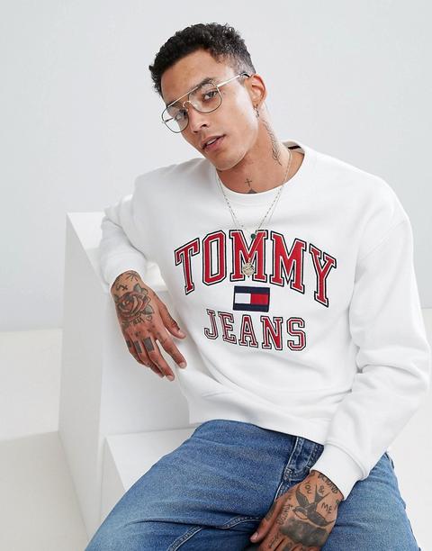 Sudadera Con Logo En Blanco Capsule 90's De Tommy Jeans