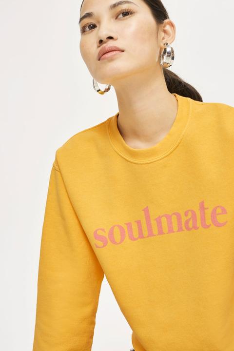 Cropped 'soulmate' Sweatshirt