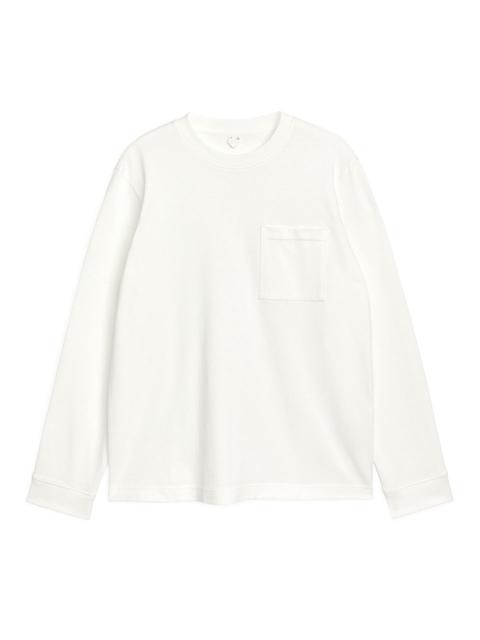 Chest Pocket Long Sleeve - White