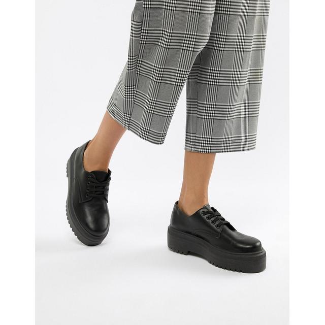 asos design menace chunky flat shoes