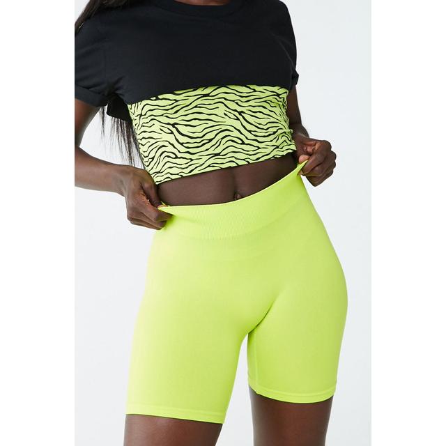 Forever 21 Seamless Biker Shorts , Neon 