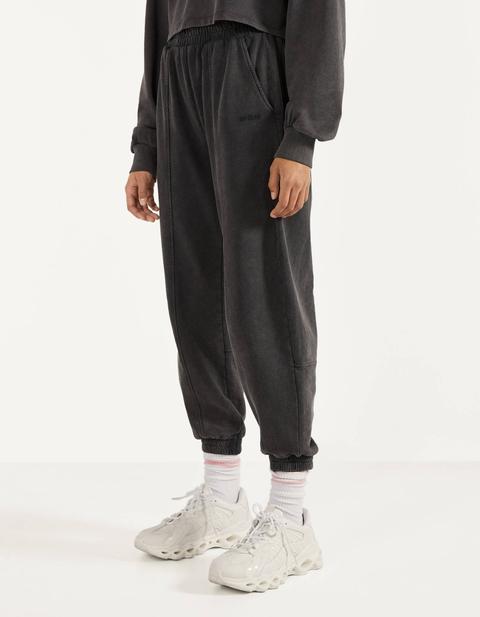 Pantalon Jogger Avec Détail Brodé