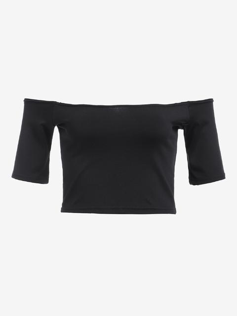 Camiseta Corta De Hombros Descubiertos