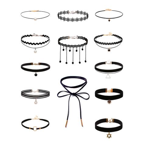 Choker Set Mit Kunstperlen