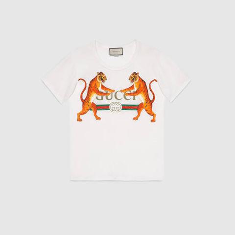 Gucci Logo With Tigers T-shirt