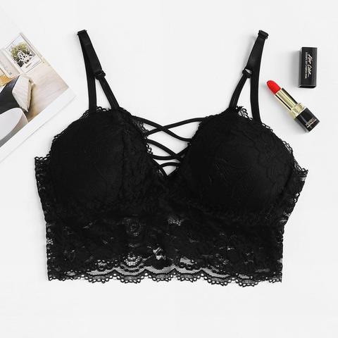 Pizzo Floreale Criss Cross Bralette