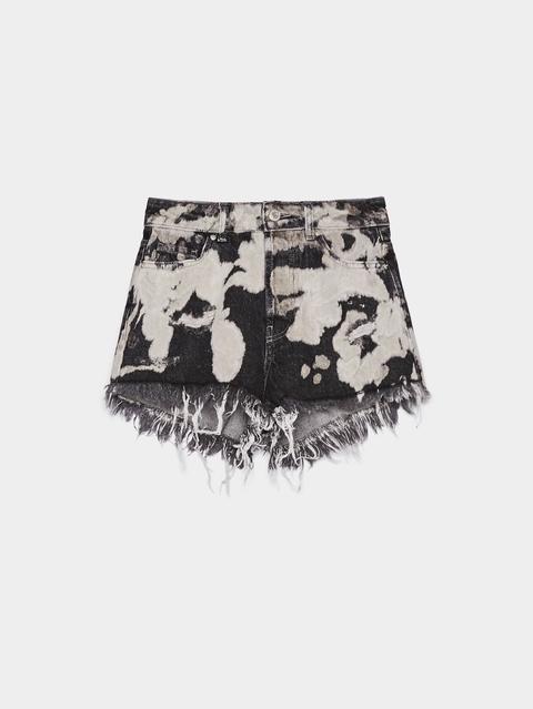 Short Denim Tie Dye