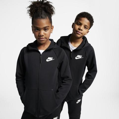 Giacca Con Zip A Tutta Lunghezza Nike Sportswear Tech Fleece - Ragazzi -  Nero from Nike on 21 Buttons