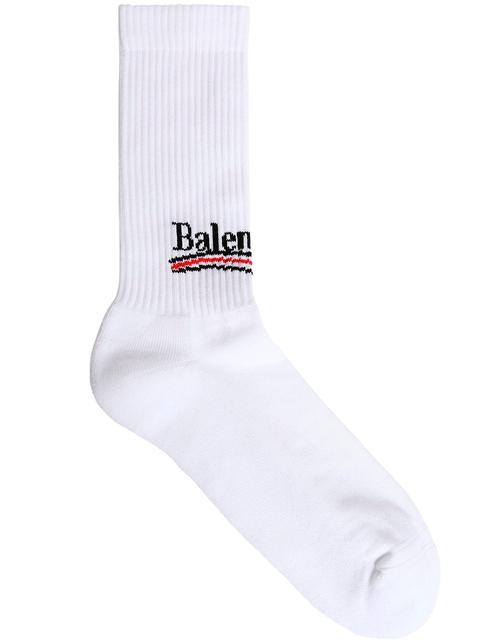 Calcetines De Algodón Stretch Con Intarsia Logo