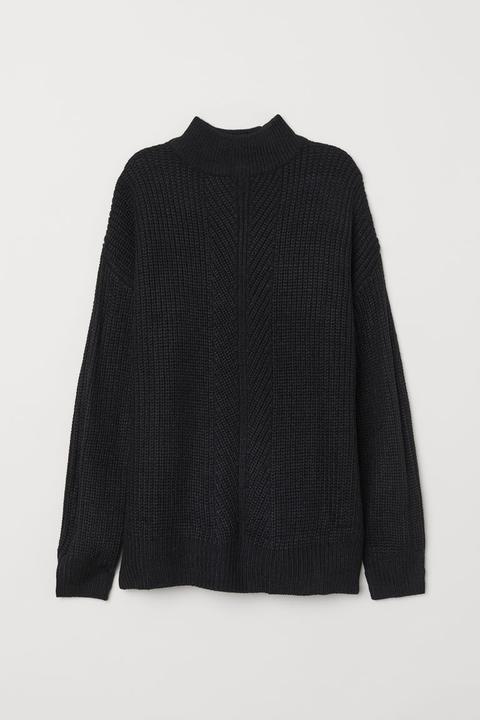 H & M - Pullover A Lupetto - Nero