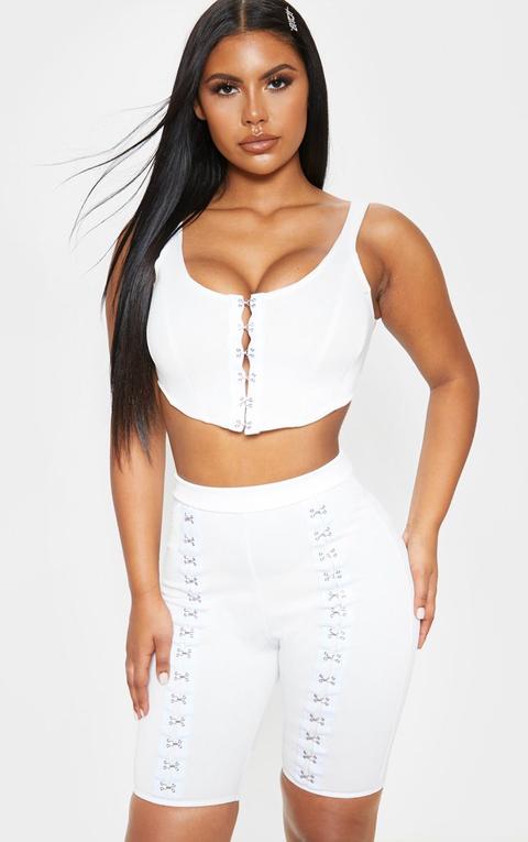 white bike short