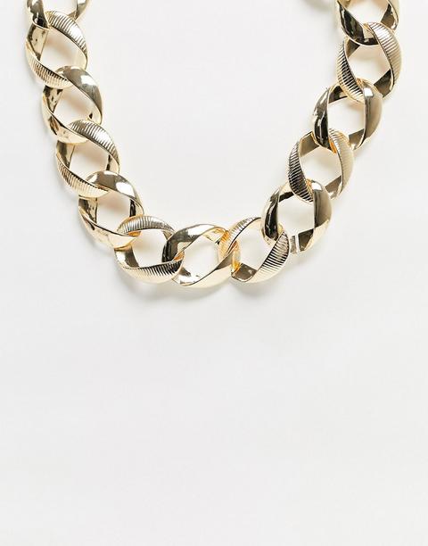 Pieces Chunky Chain Necklace In Gold