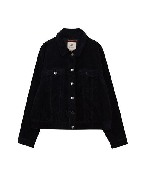 pull and bear cord jacket