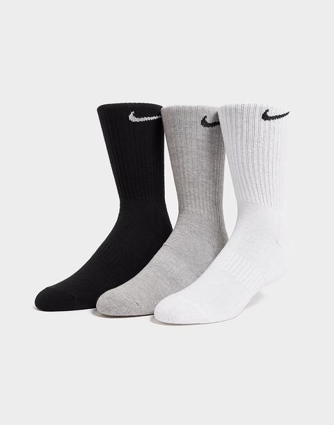 Nike Calcetines 3-pack Cushioned Crew, Black