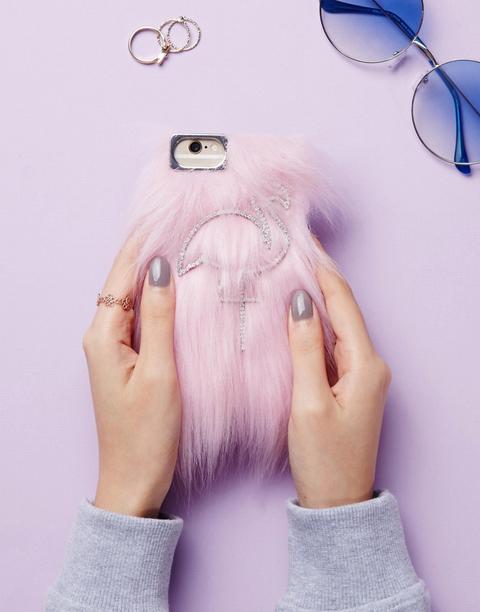 Funda Para Iphone 6/6s/7/8 De Piel Sintética Con Flamenco Adornado De Skinnydip