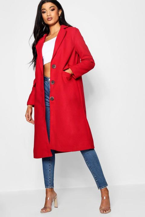Cappotto Effetto Foderato Con Colletto