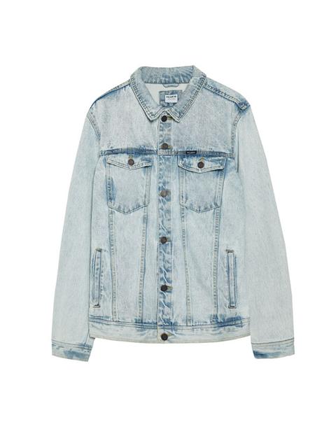 Giubbotto Denim Slavato Chiaro