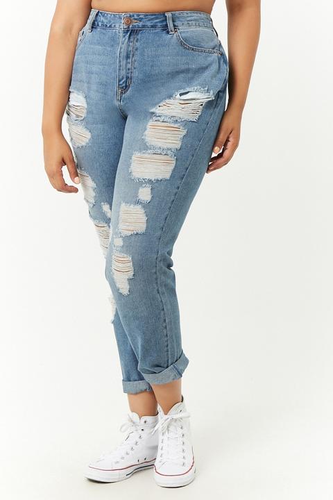 Boyfriend Jeans Rotos from Forever on 21 Buttons