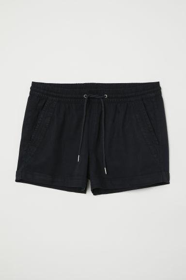 H & M - Shorts Corti In Lyocell - Nero