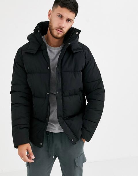 asos hooded puffer jacket