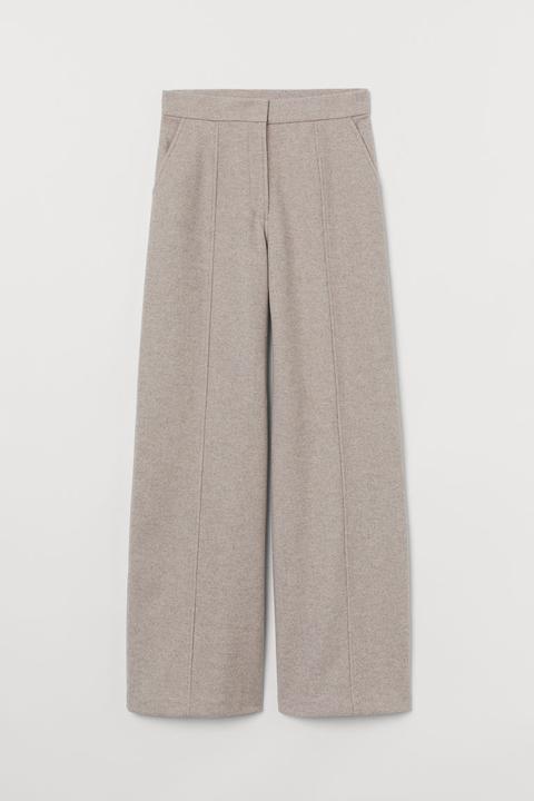 Pantalón Amplio - Beis